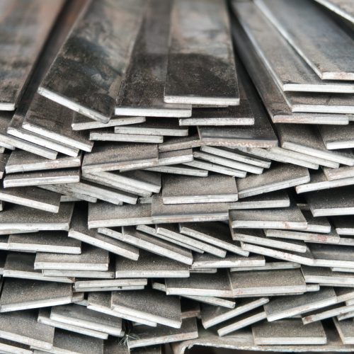 Flat,Bar,Steels,Stacking,In,The,Abstract,Pattern